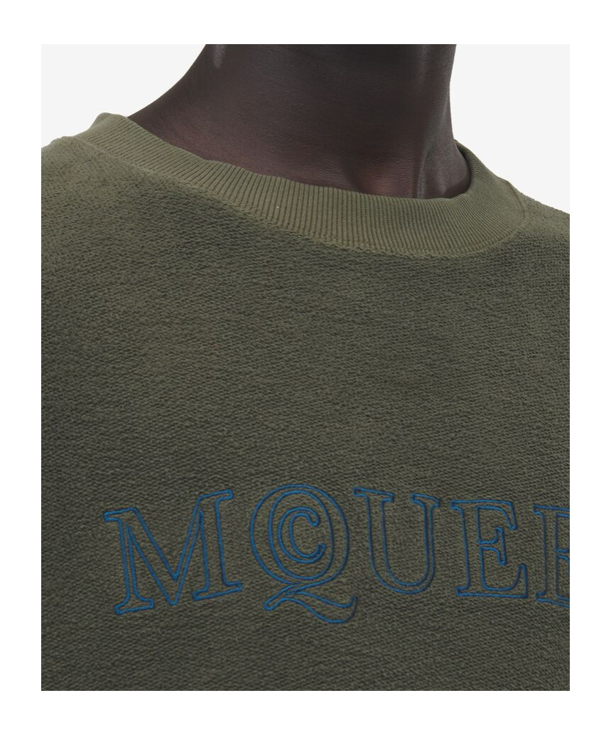 Alexander Mcqueen Alexander Mc Queen Sweatshirt With Logo In Green