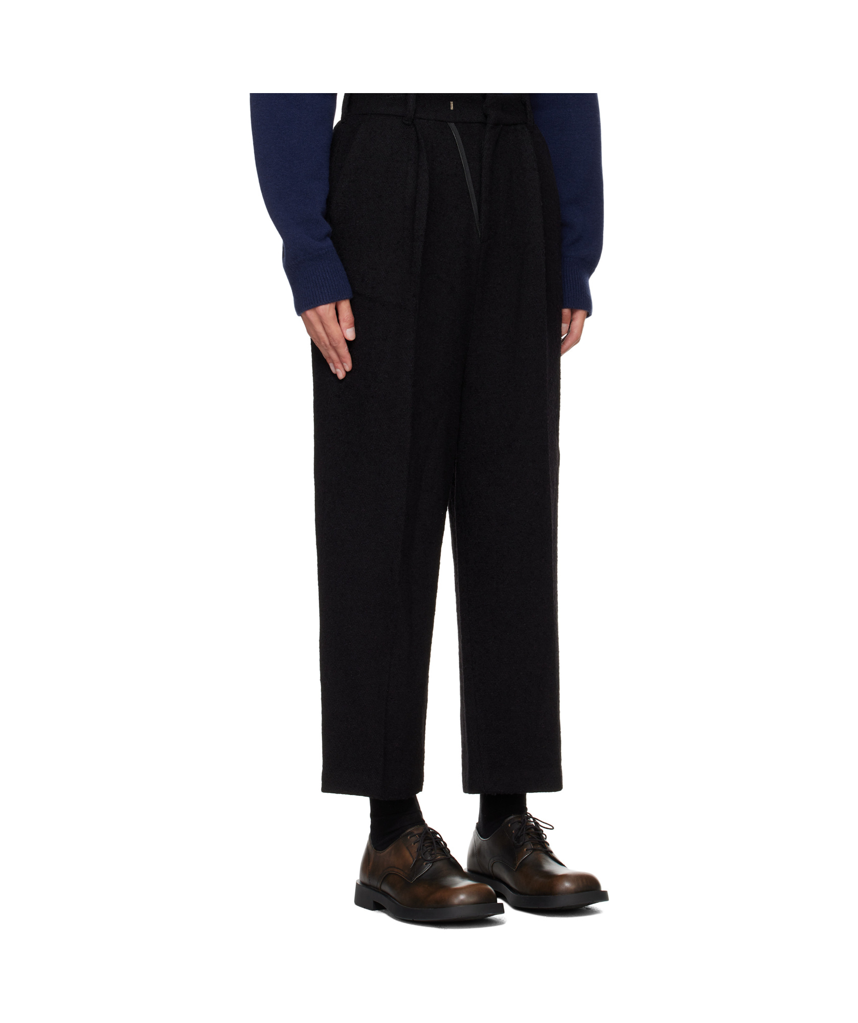Ader Error Belt-loop Casual Pants In Black