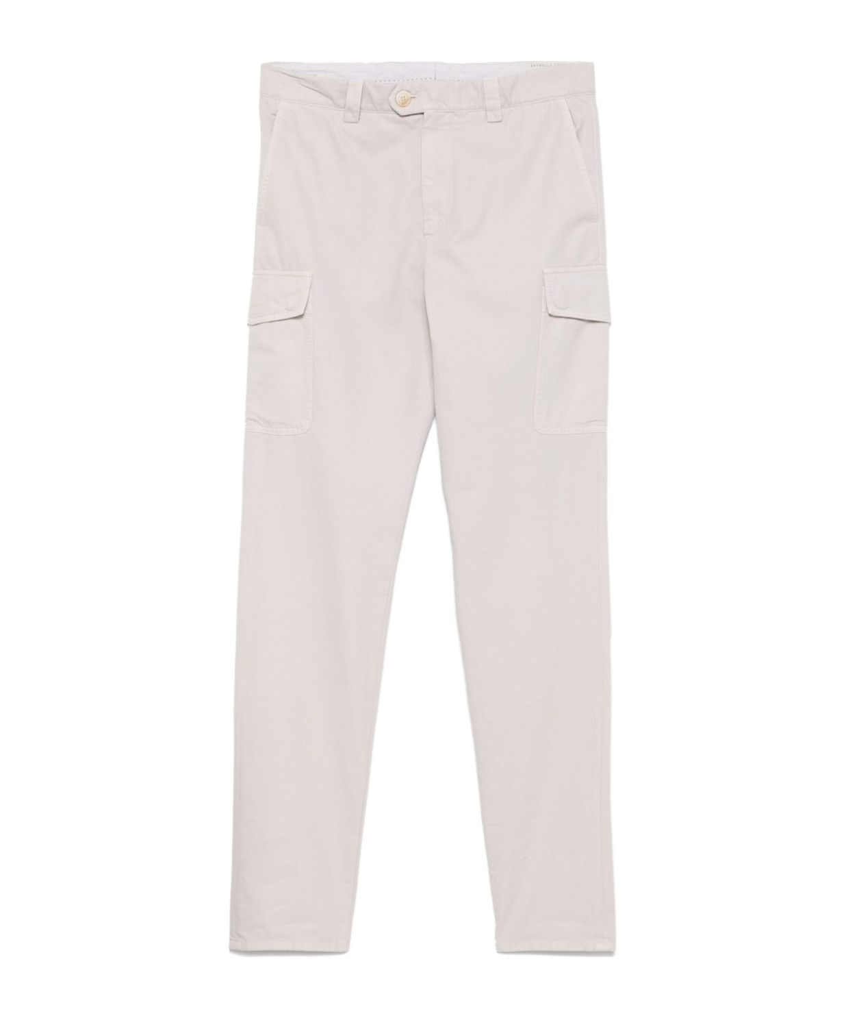 Brunello Cucinelli Straight-leg Cargo Pants In White