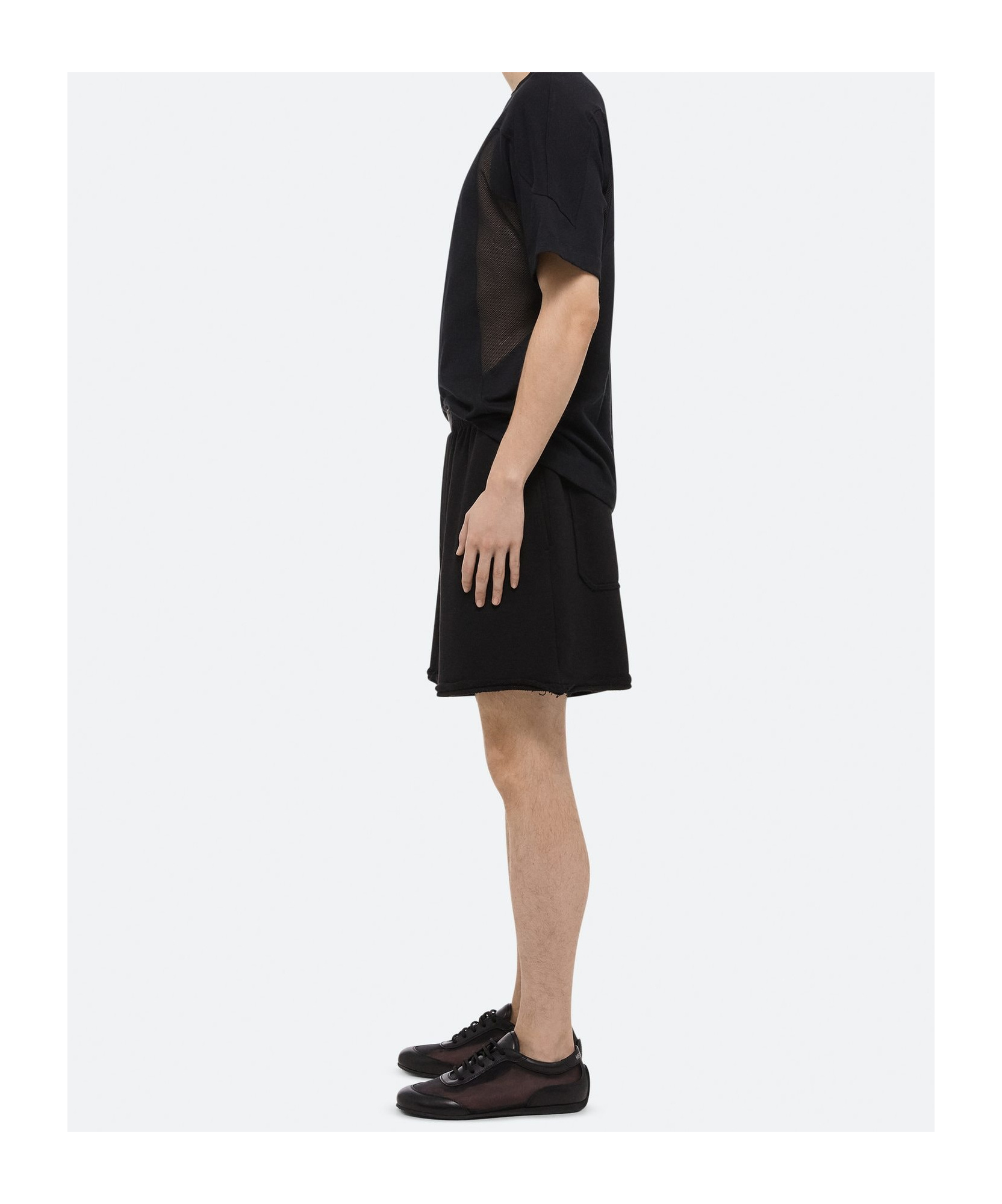 Helmut Lang Cotton Shorts With Back Pockets And Elastic Waistband