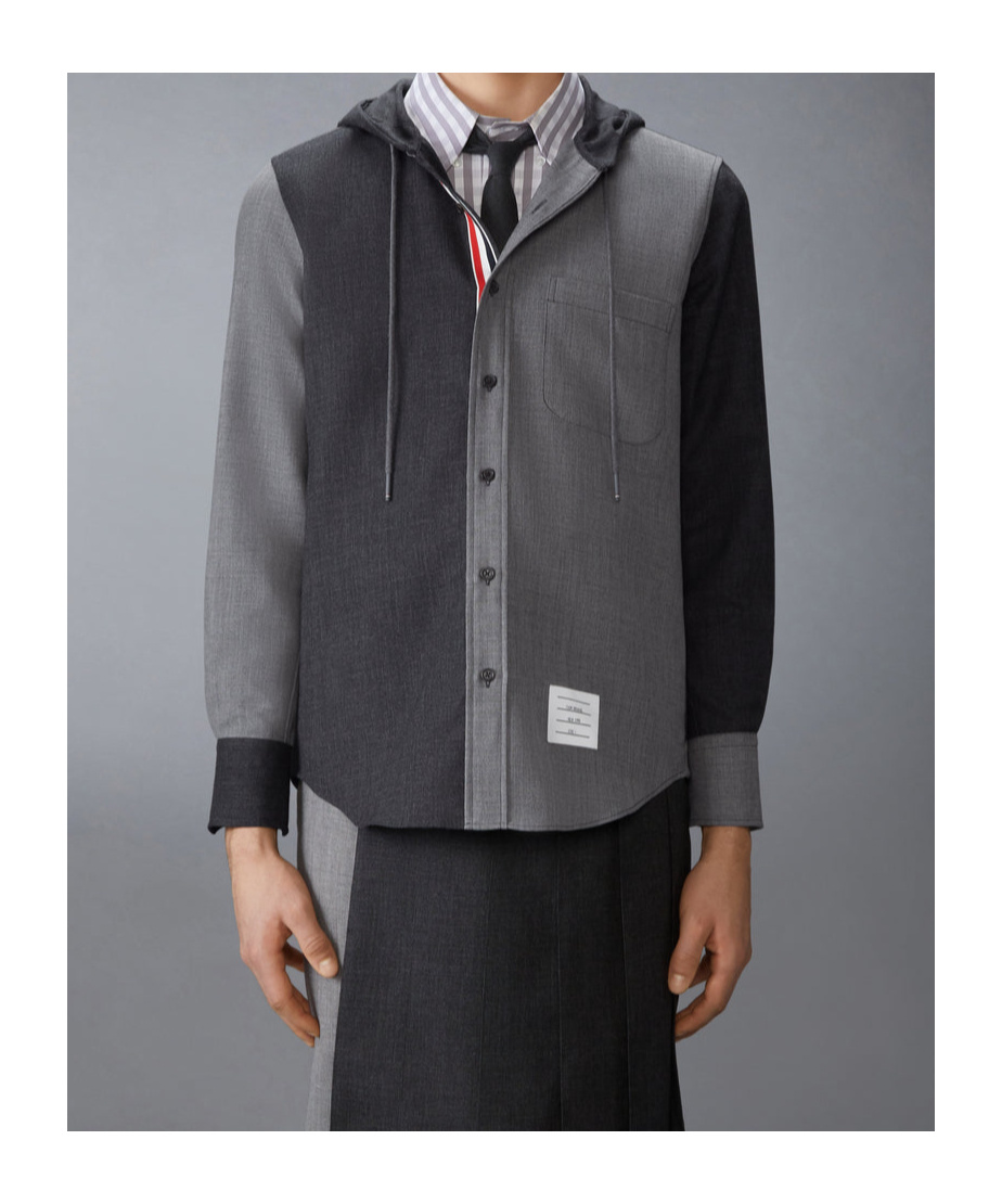Thom Browne Hooded Shirt Jacket
