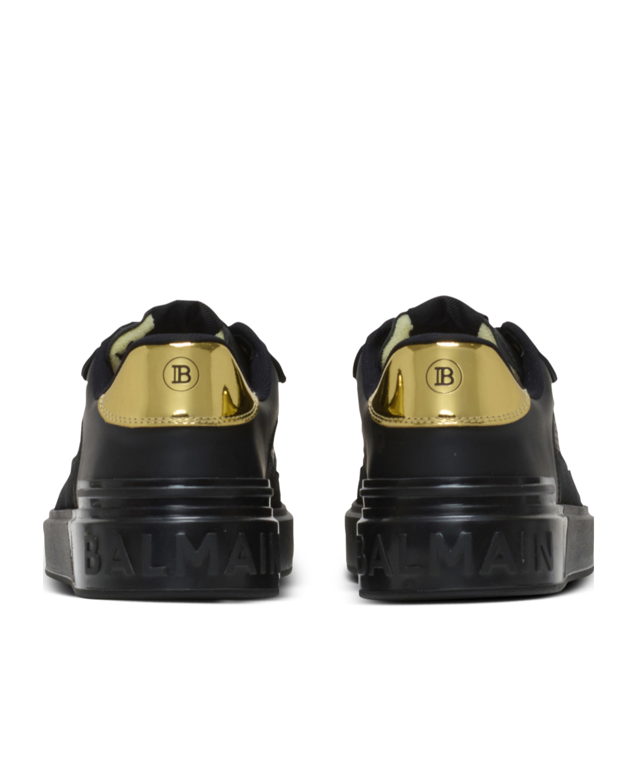Balmain B-court Flip Sneakers In Black