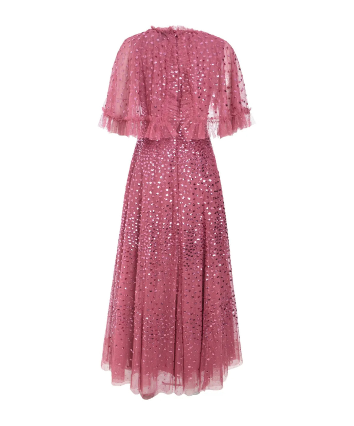 Needle & Thread Cape Gown In Pink