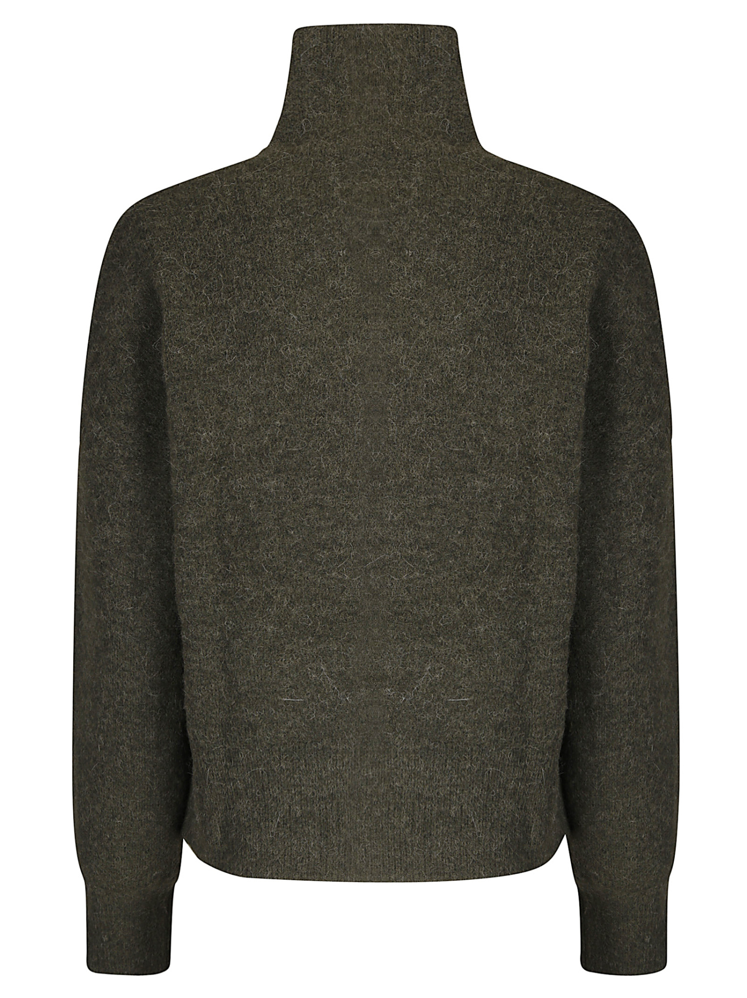 Samsoe & Samsoe High-neck Long-sleeved Sweater In Green