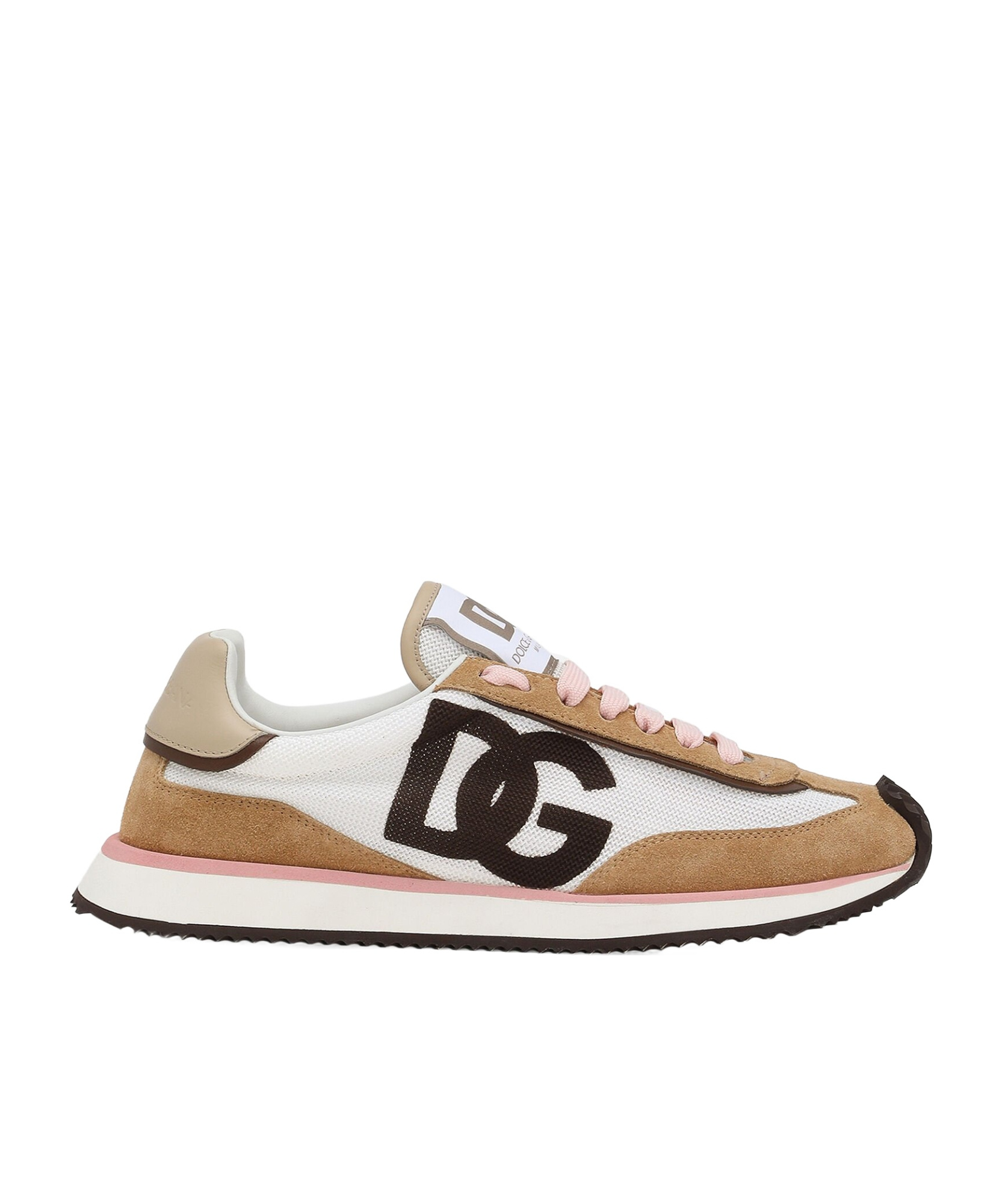 Dolce & Gabbana White Calf Leather Sneakers. Brown Calf Leather Sneakers In White