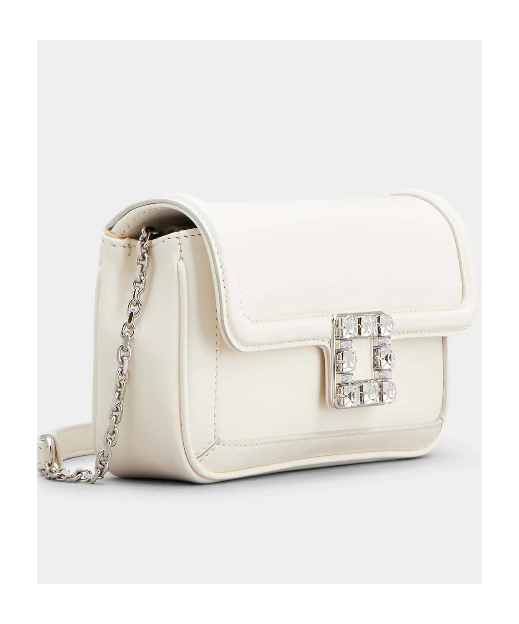 Roger Vivier Jeu De Fille Clutch Bag In White
