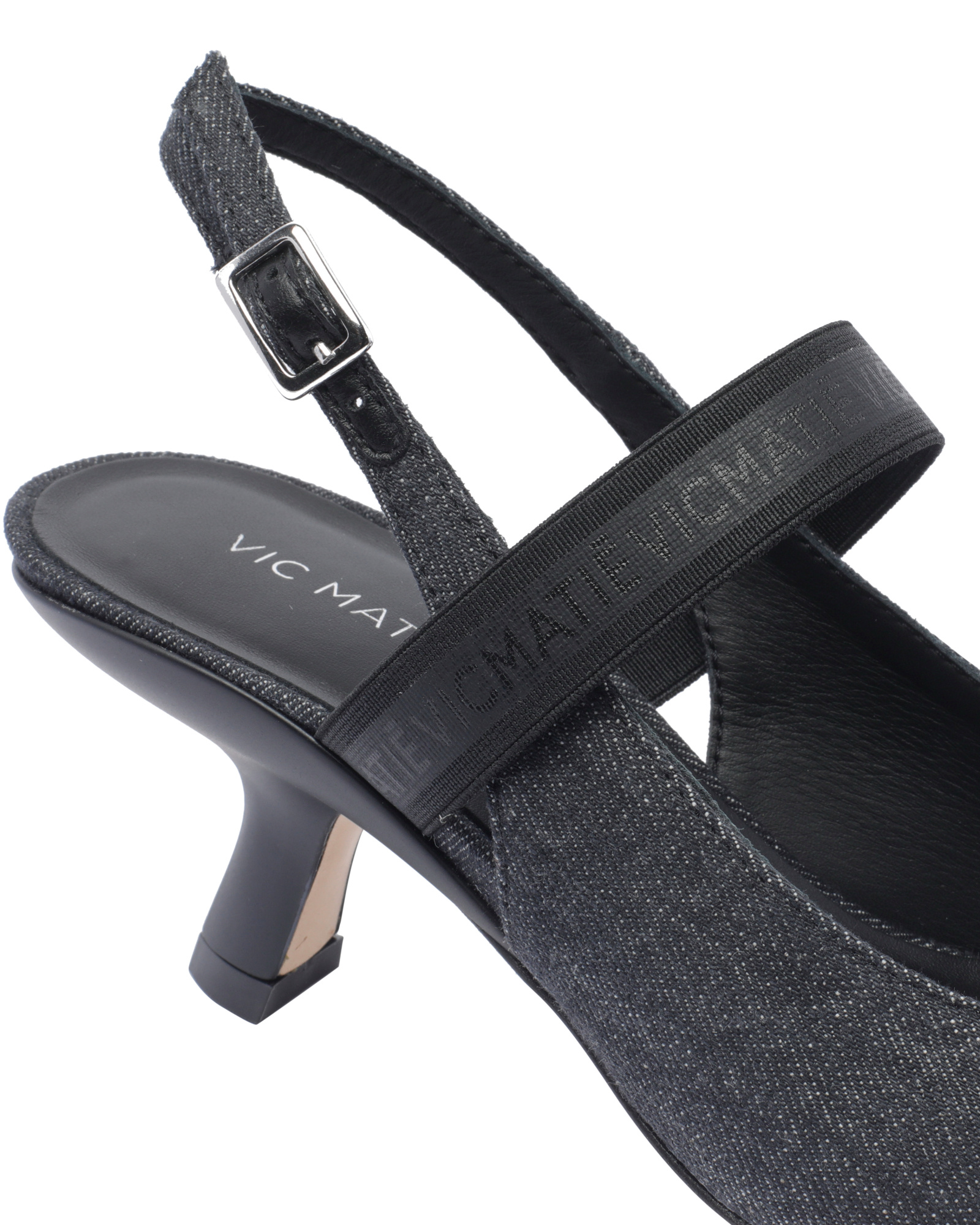 Shop Vic Matie Pointed Toe High Heel Sandals In Black