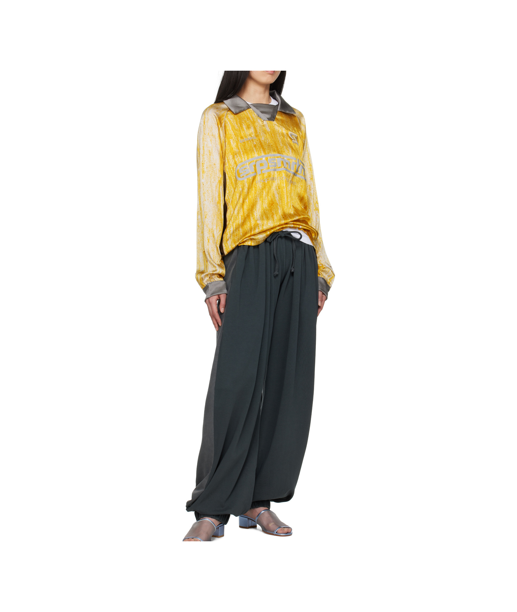 Serapis Drips Polo T-shirt In Yellow