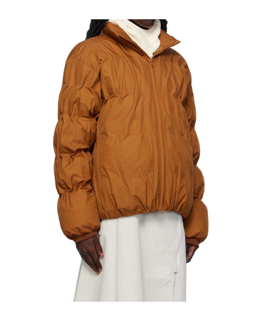Post Archive Faction (paf) Pleated Down Jacket