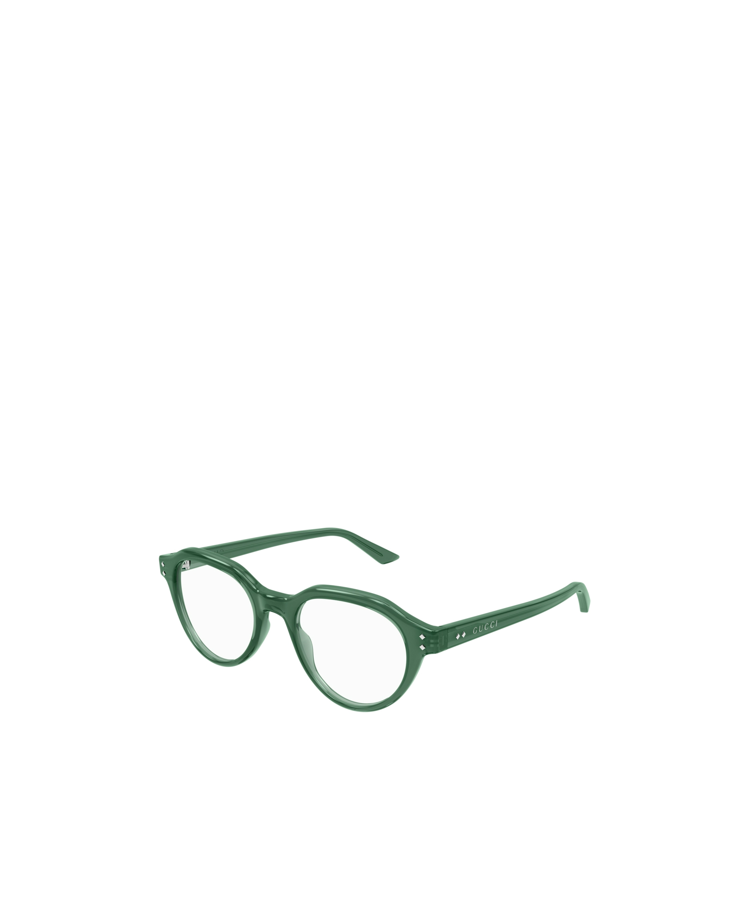 Gucci Eyewear Round Frame Glasses In Green