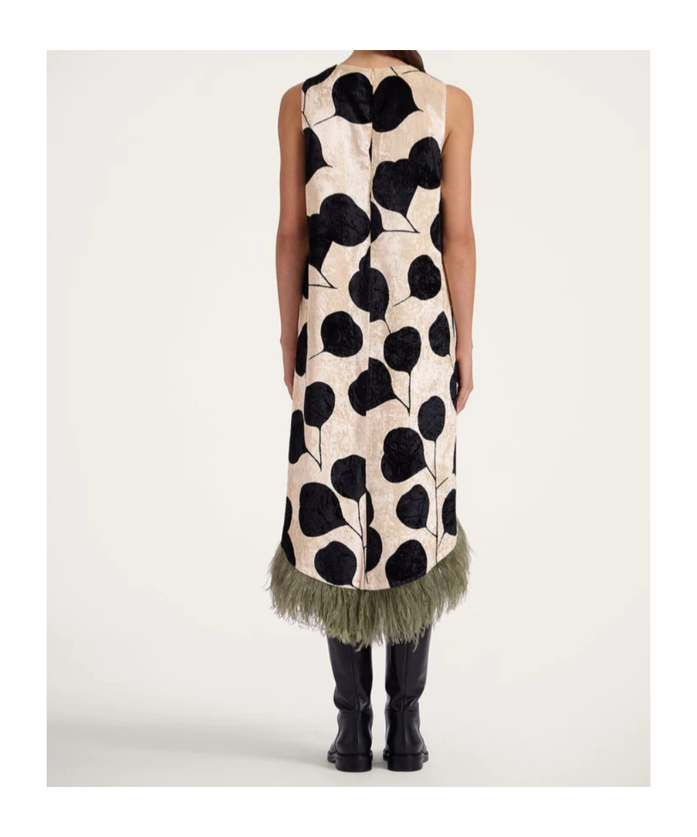 La Doublej La Scala Midi Dress In Multi