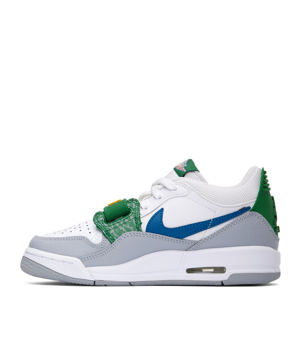 Nike Big Kids White & Gray Air Jordan Legacy 312 Low Sneakers In Big Kids White  Gray