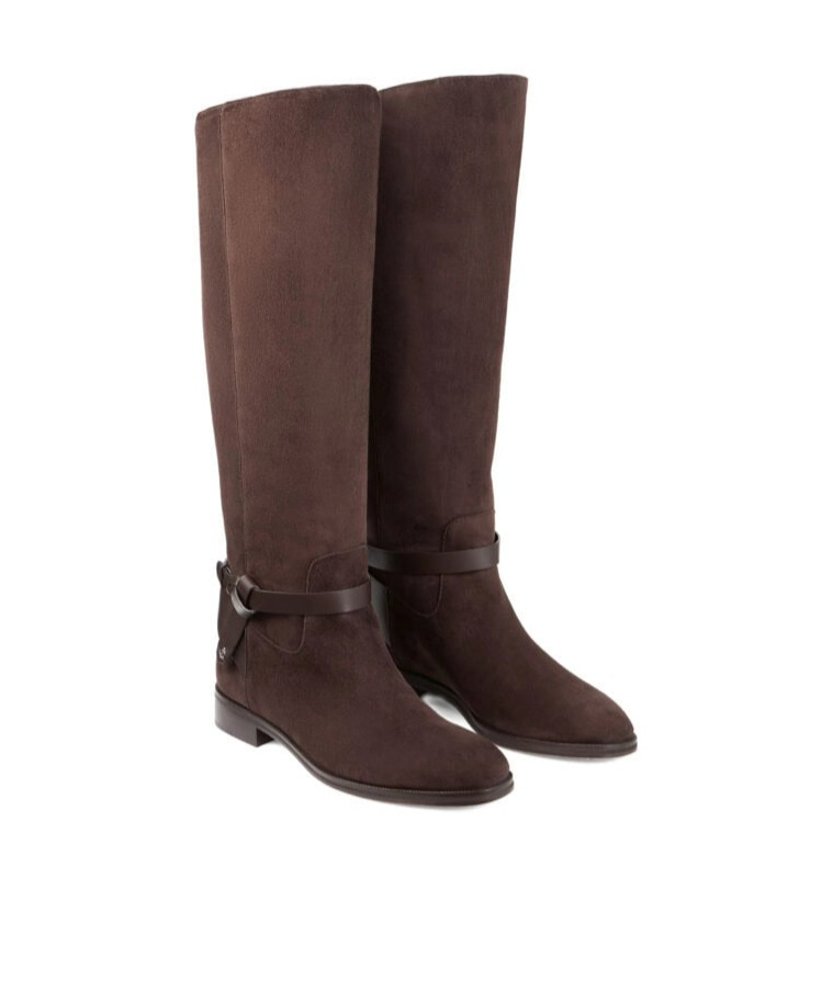 Jimmy Choo Logo Thigh-high Boots In Brown
