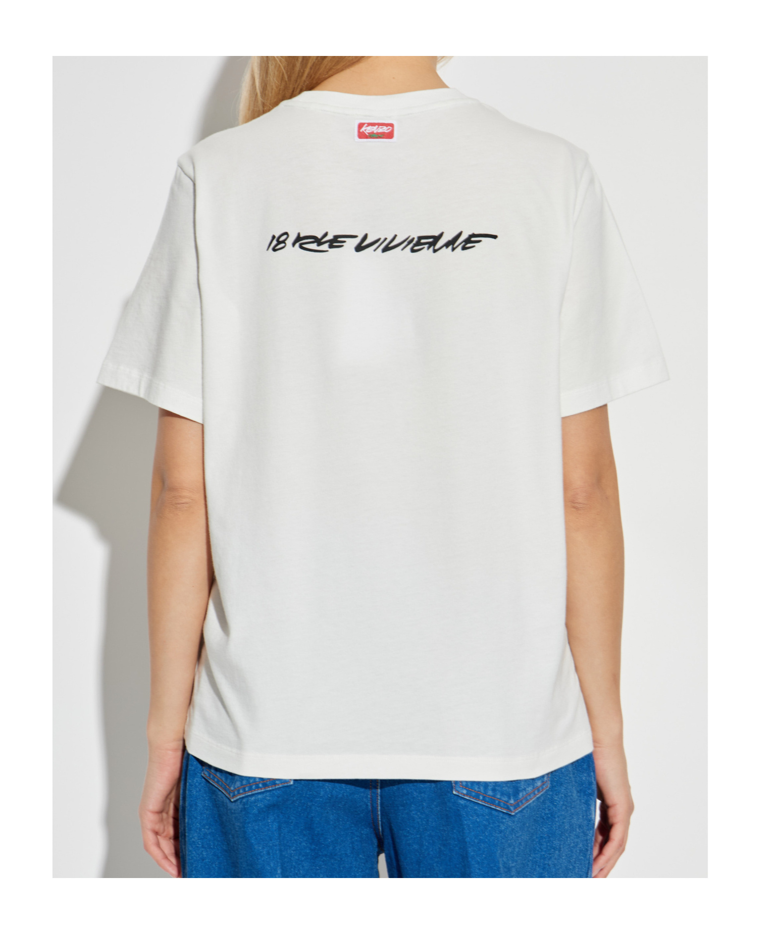 Kenzo Pure Cotton Graphic T-shirt For Comfort In White