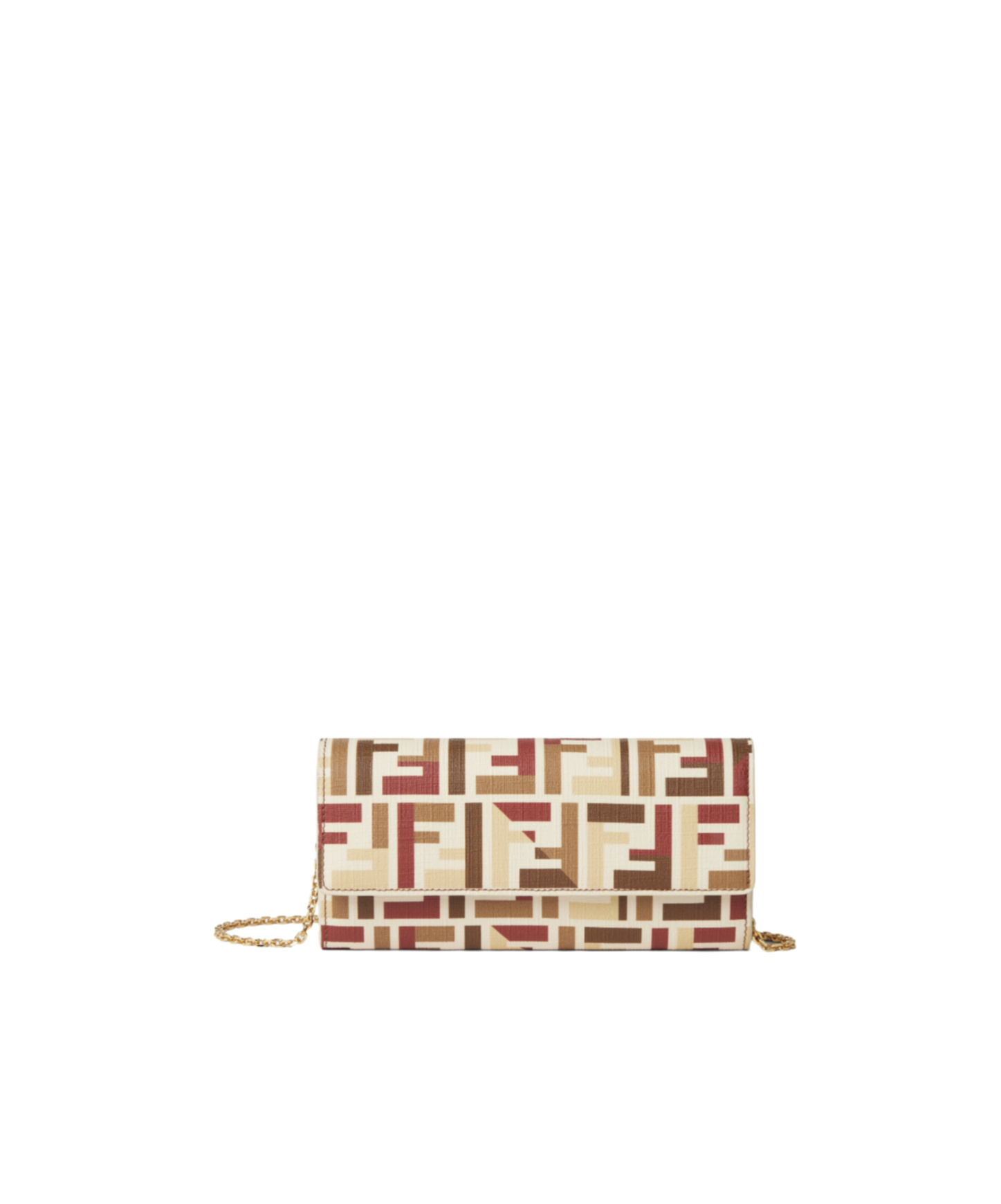 Fendi Multicolor Ff Fabric Wallet