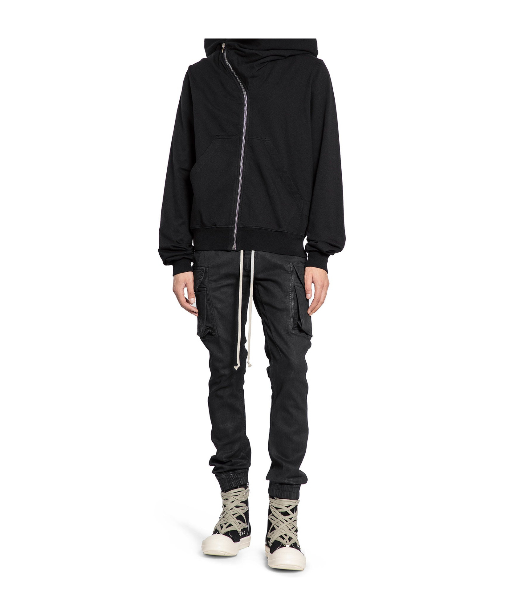 Rick Owens Drkshdw Elastic Waist Casual Pants In Black
