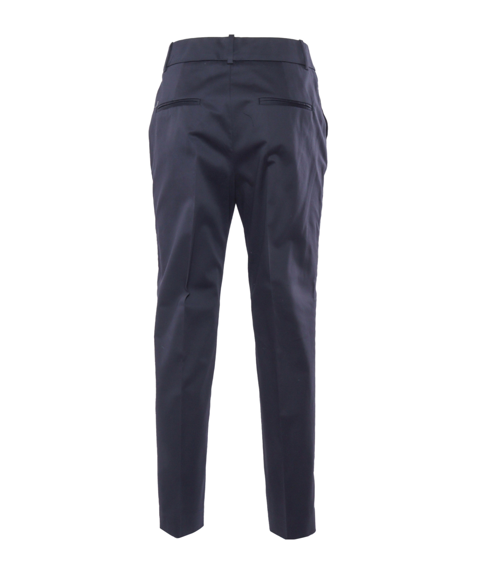 Peserico Pleated Zipper Casual Pants In Blue