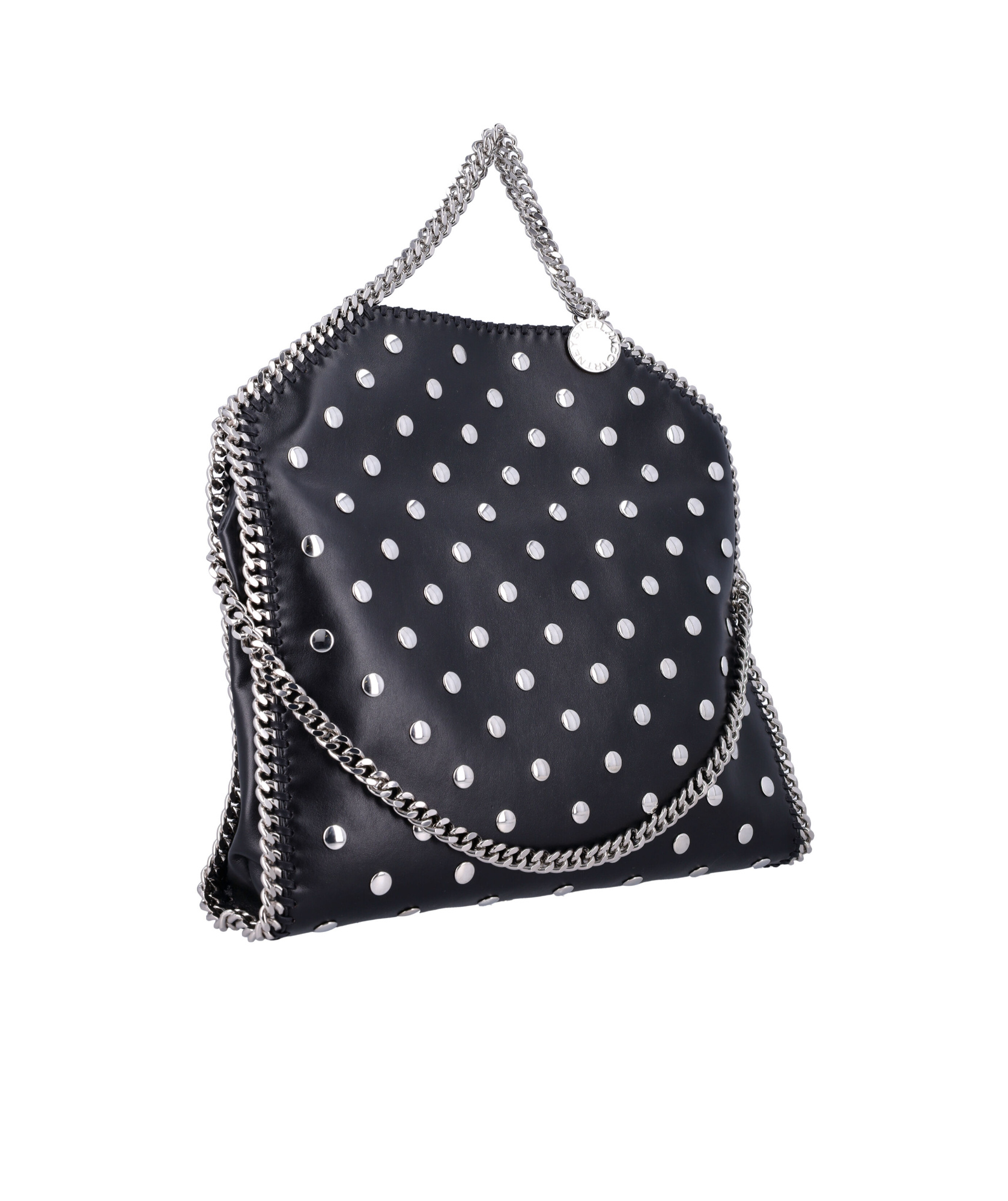 Stella Mccartney Rivet Shoulder Bag In Black