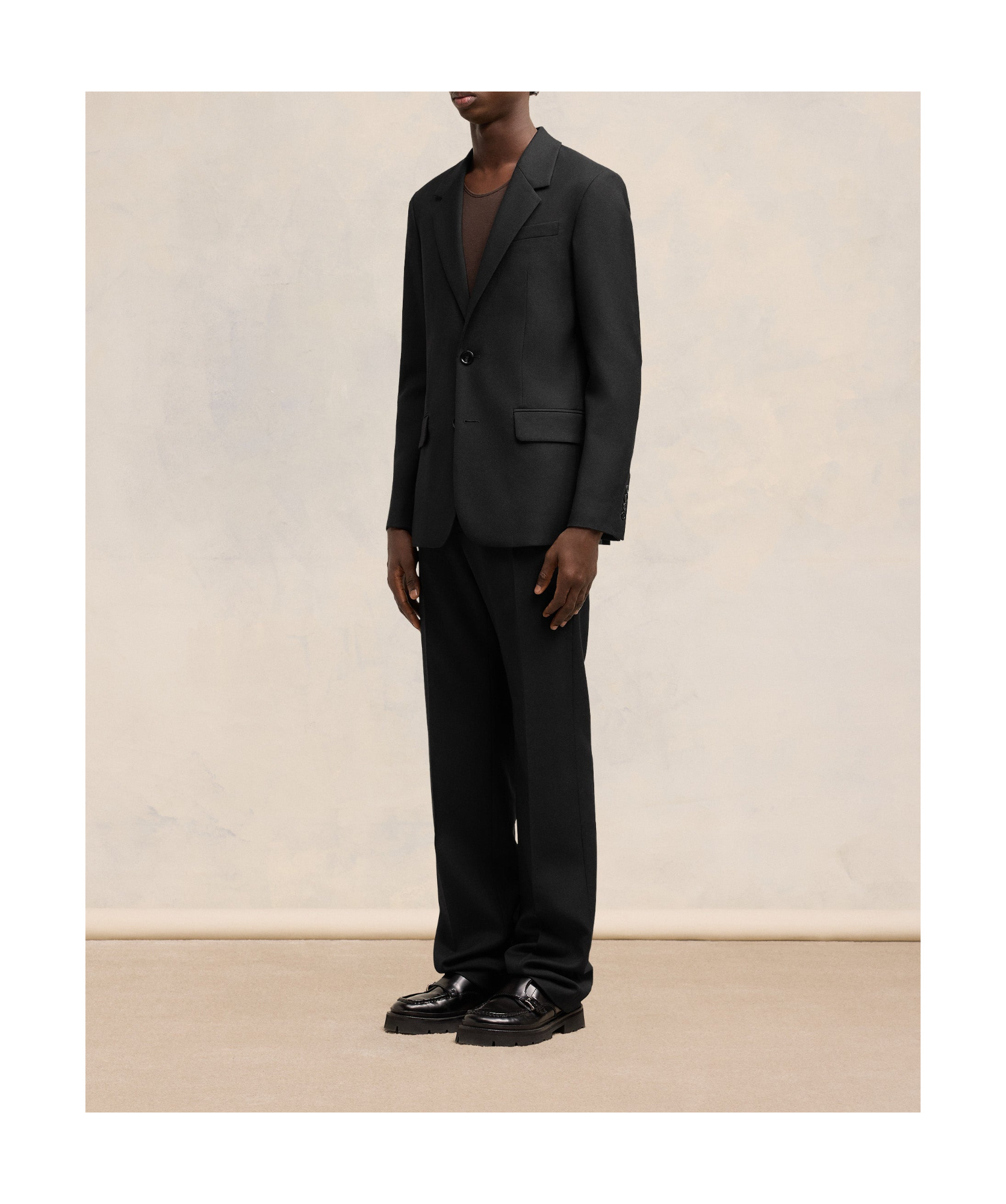 Shop Ami Alexandre Mattiussi Ami Paris Single-breasted Tailored Blazer In Black