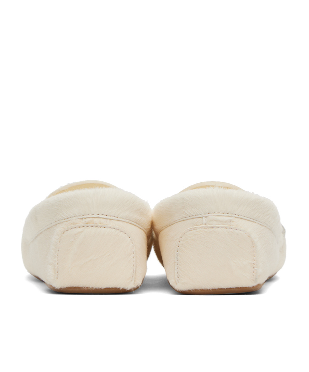 Shop The Row Lace Bow Loafers In Nude