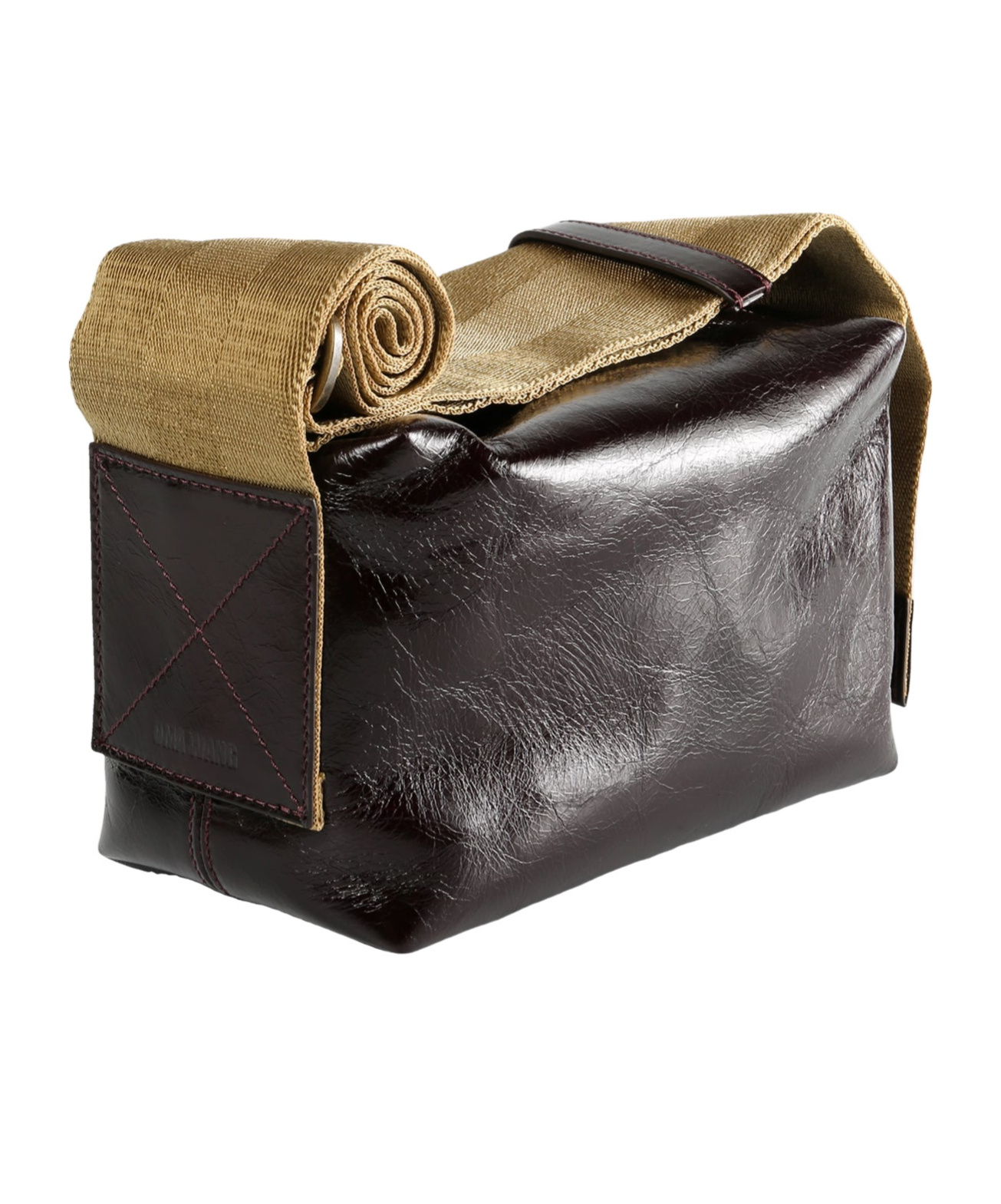 Uma Wang Small Leather Shoulder Bag In Black