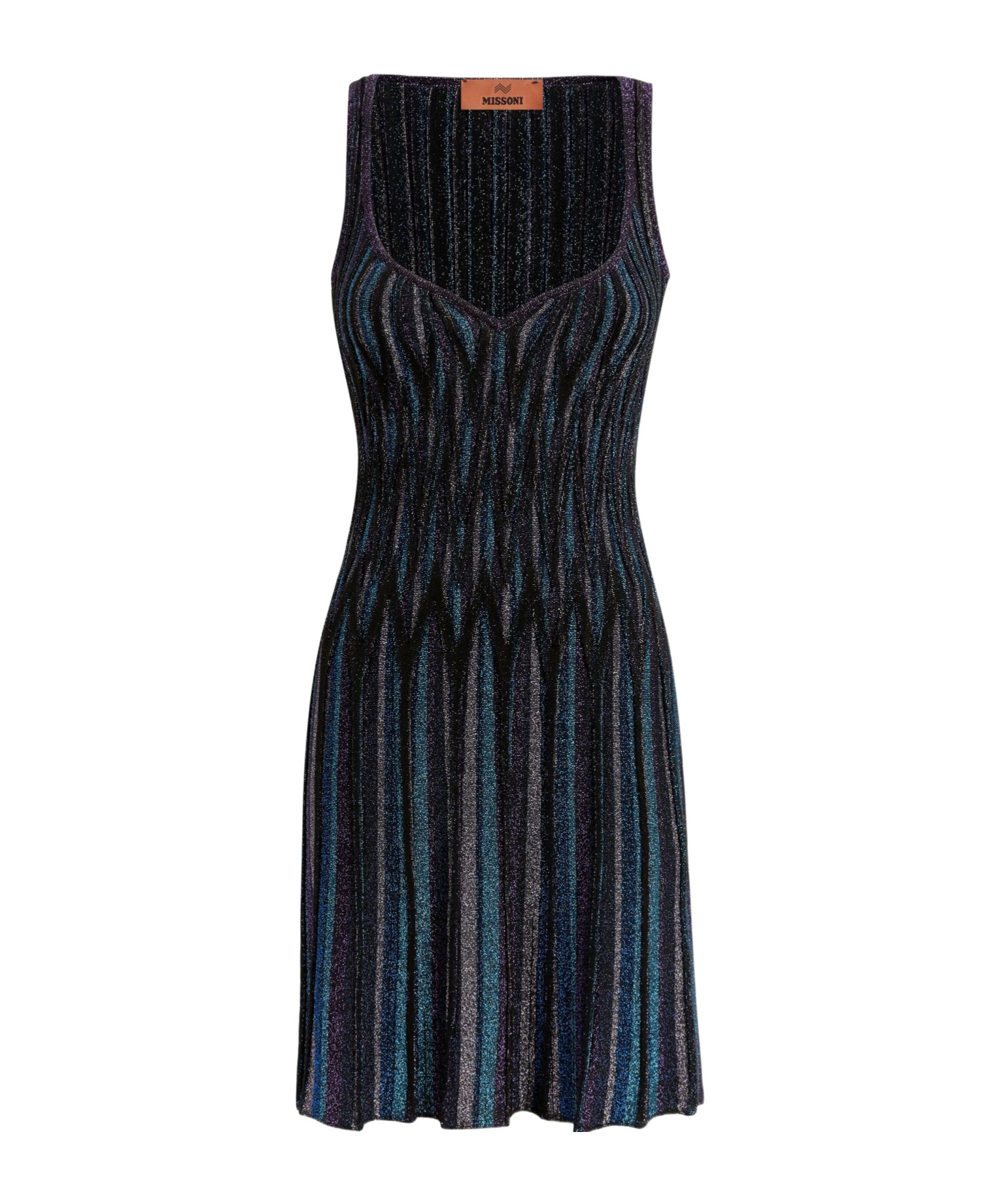 Missoni Diamond Mini Dress In Black