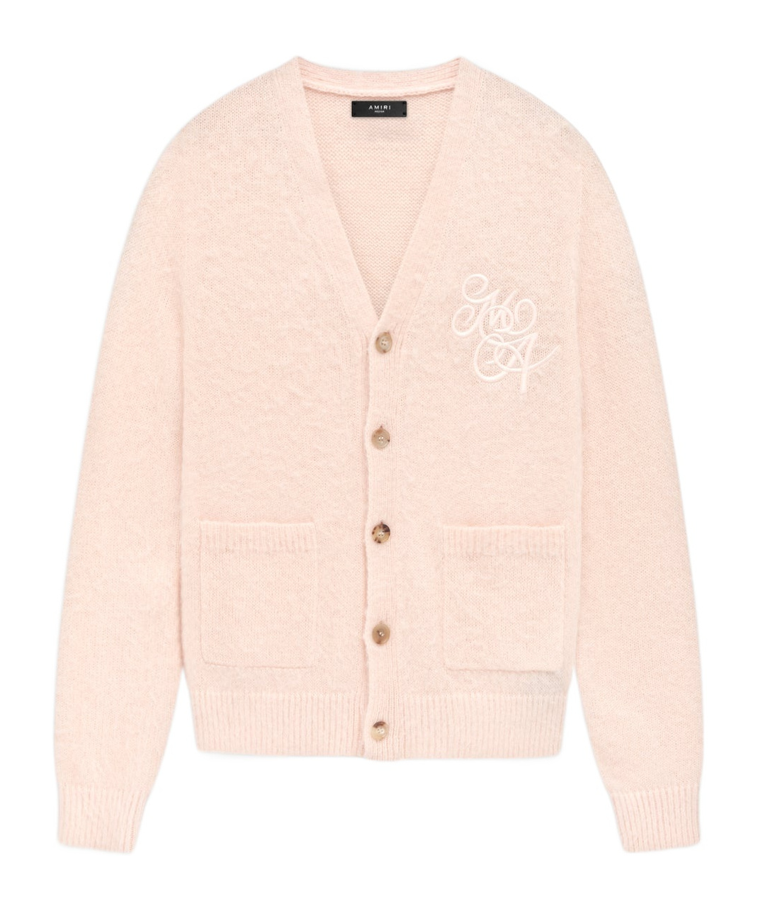 Amiri Ma Swirl Cardigan In Nude