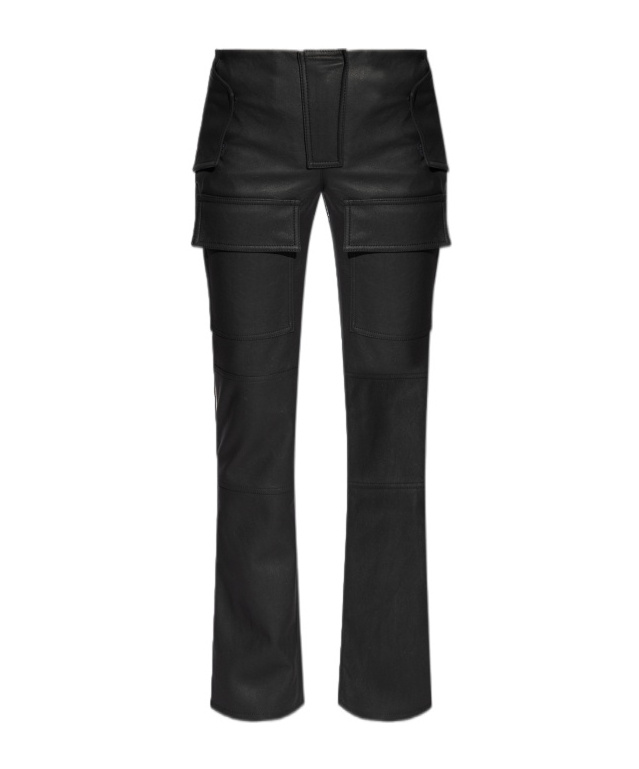 Misbhv Flared Cargo Pants In Black