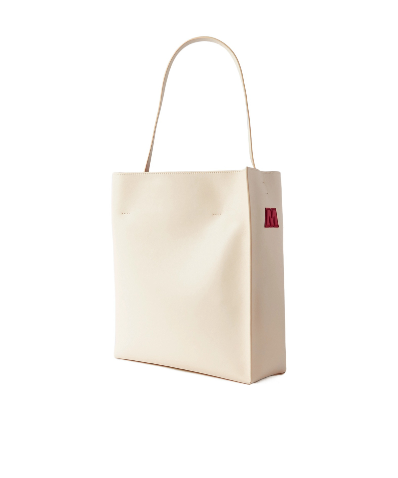 Marni Museo Leather Tote In Nude