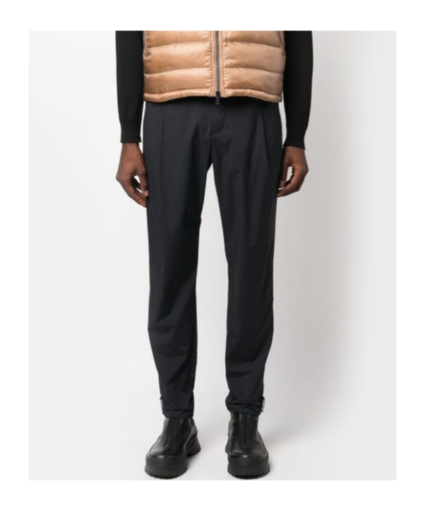 Herno Drawstring-waist Tapered Trousers In Black
