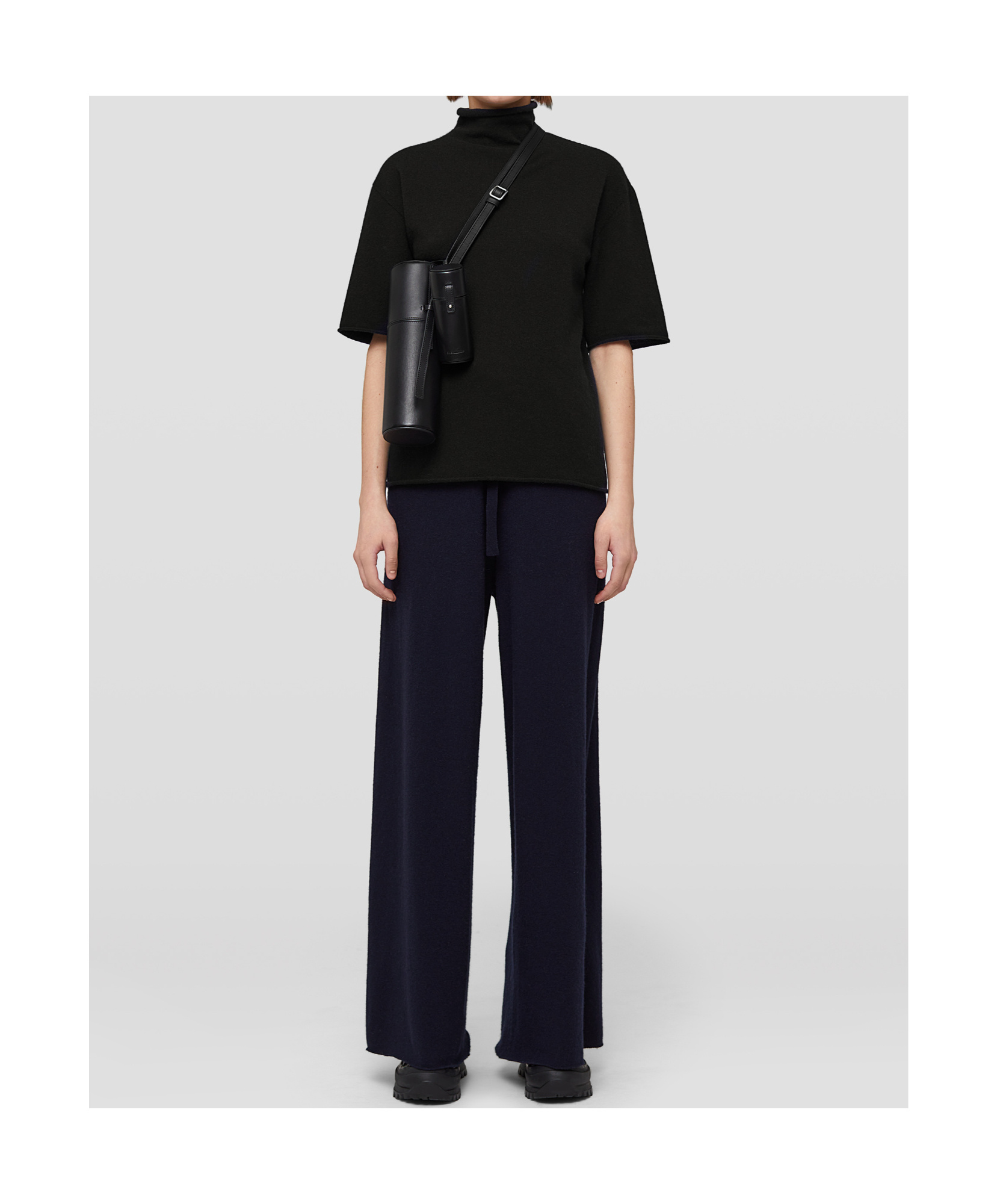 Jil Sander High-neck Sweater In Black