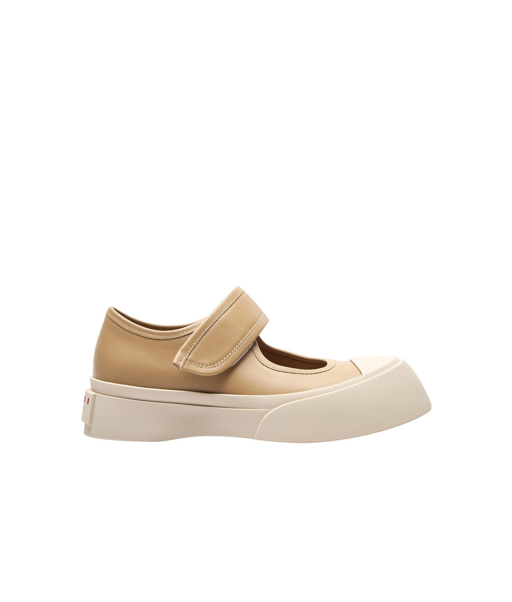 Marni Tan Pablo Mary Jane Ballerina Flats In Nude