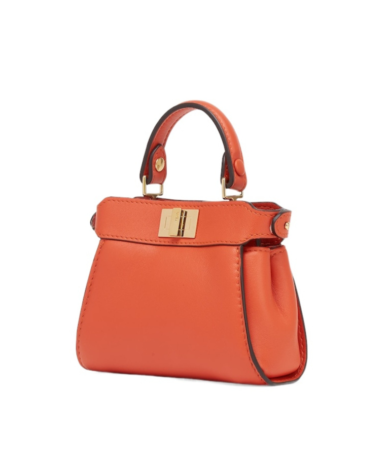 Fendi Peekaboo Chain Shoulder Bag In Red