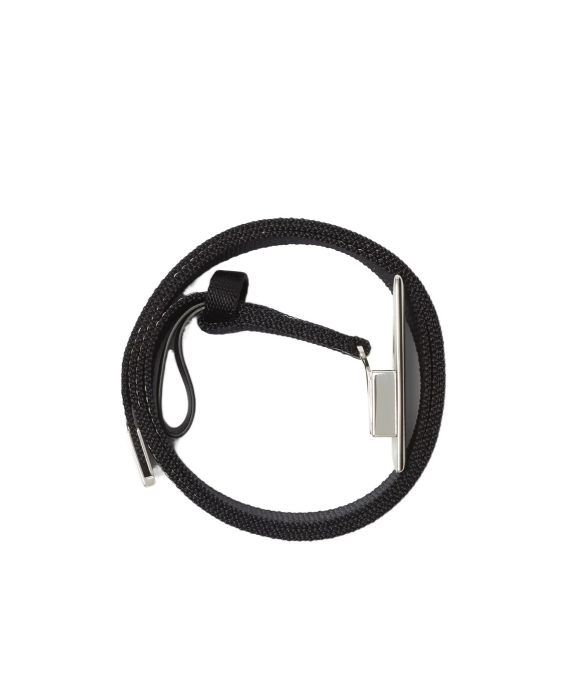 Burberry Shield Leather Belt In Gray