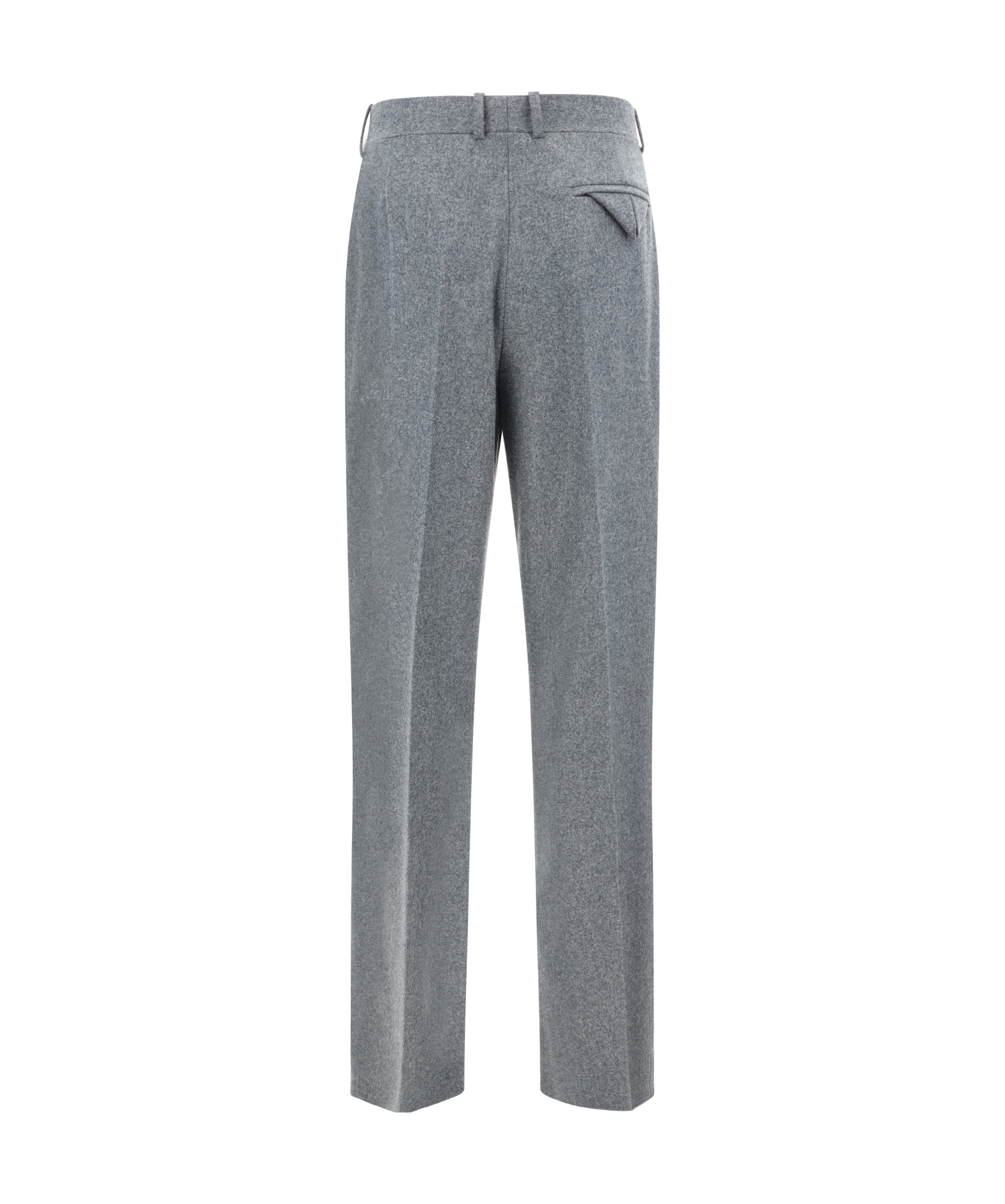 Shop Bottega Veneta Waistband Loop Casual Pants In Gray