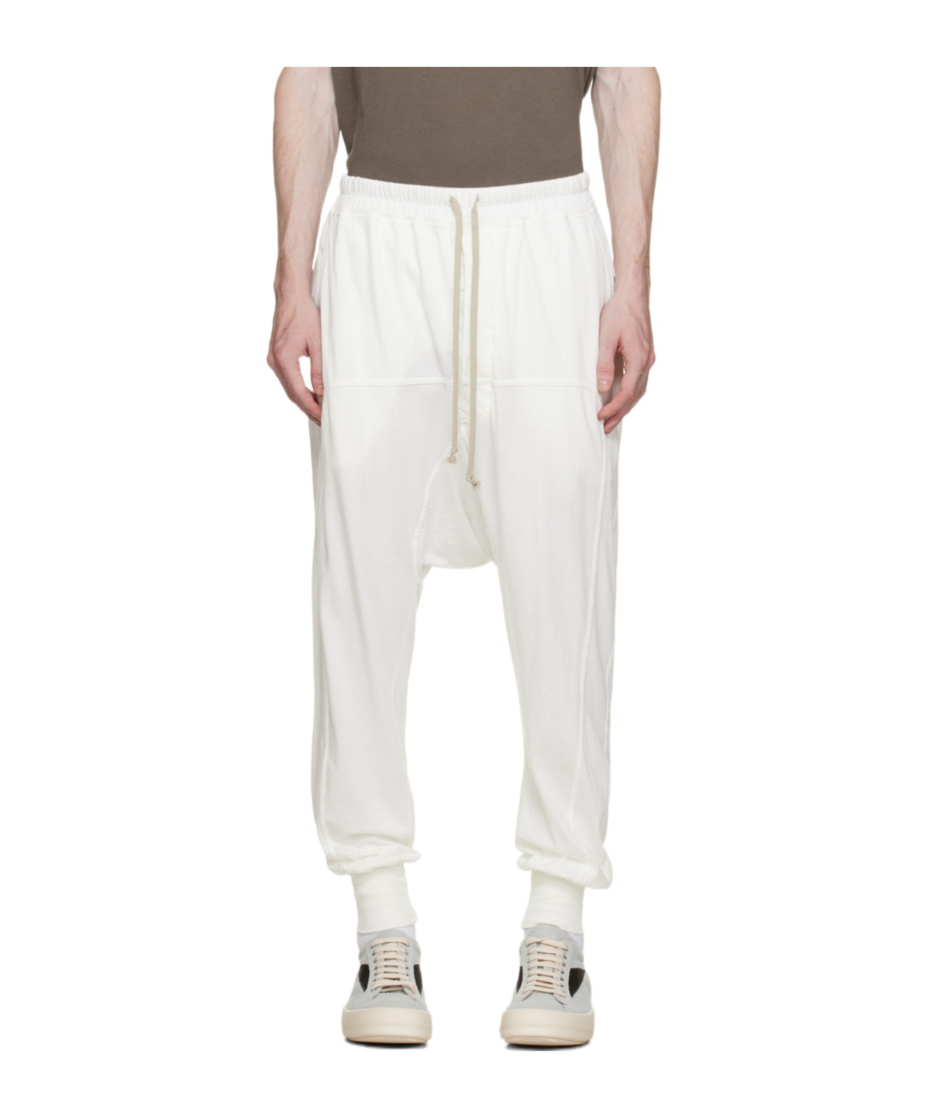Rick Owens Drkshdw Rope Sweatpants In White