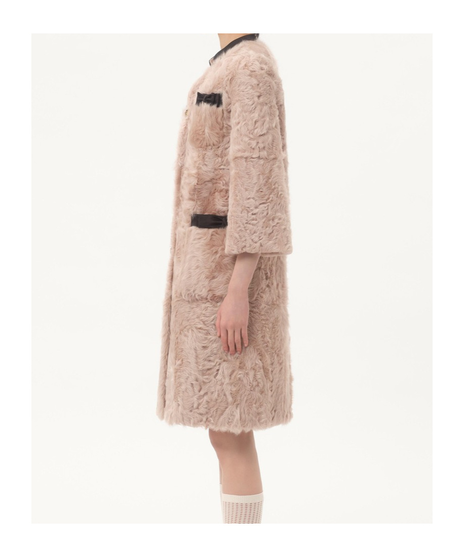 Valentino Long Sleeve Fur In Multi