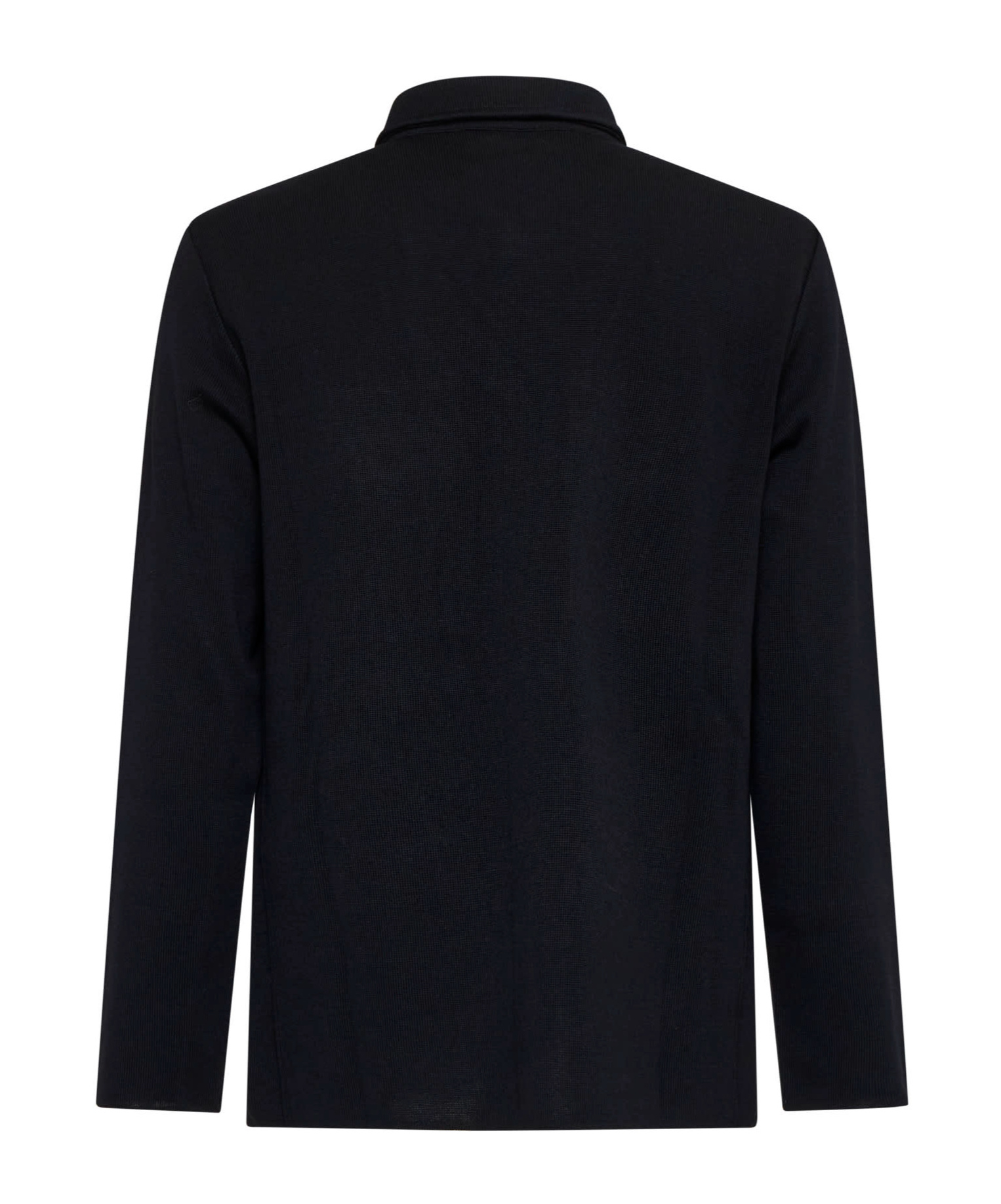 Lardini Buttonedd Wool Shirt Jacket In Black