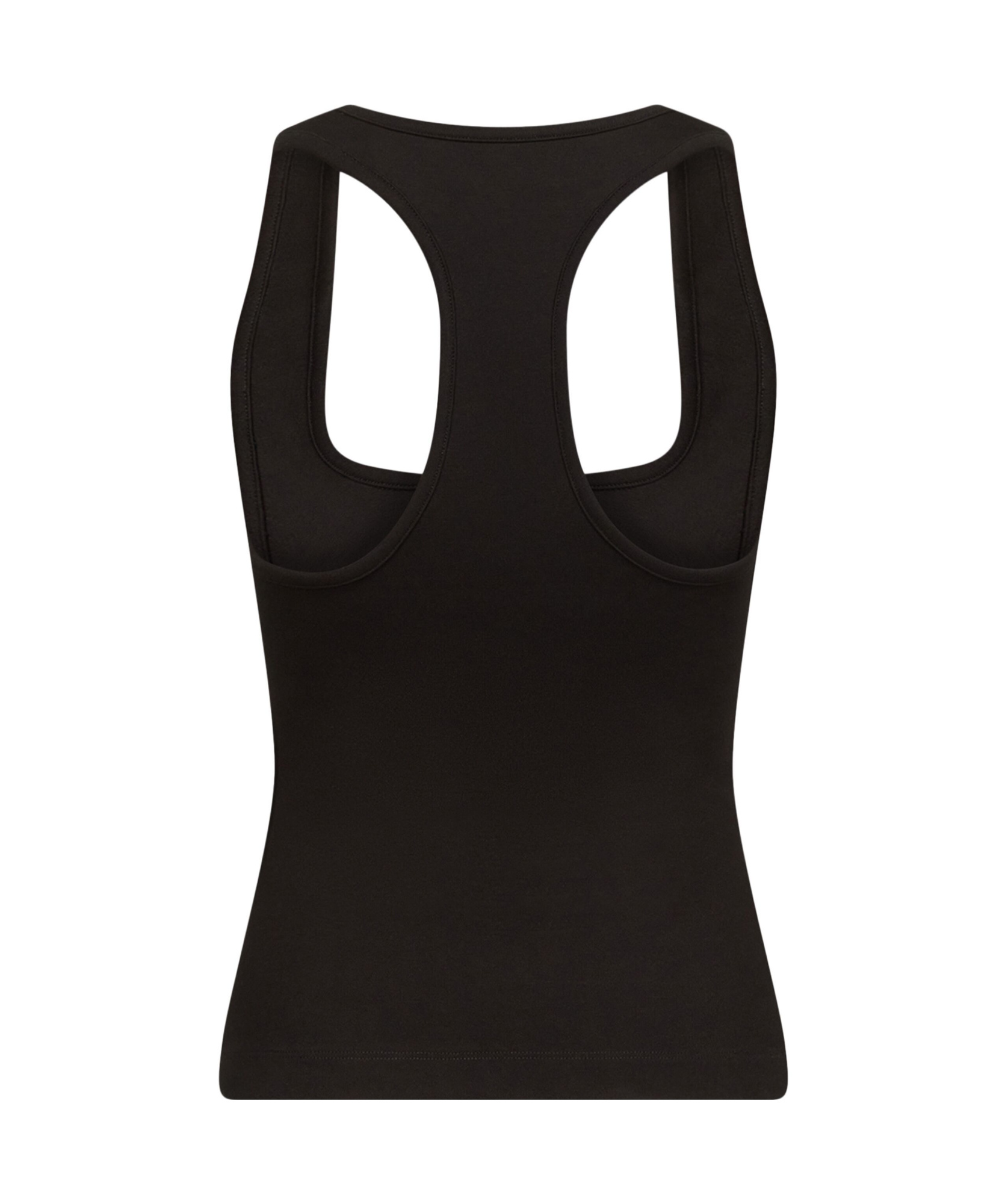 Area Square Collar Vest In Black