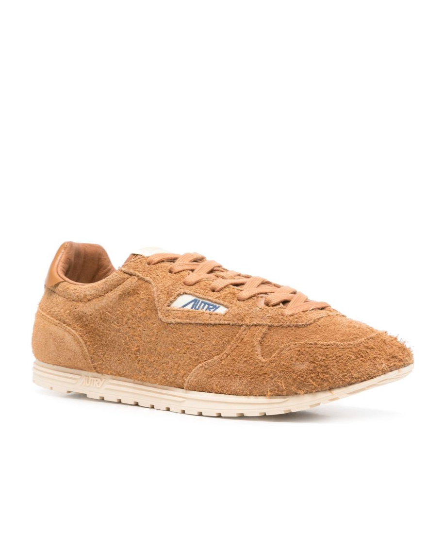 Autry Suede Leather Low Top Sneakers In Brown