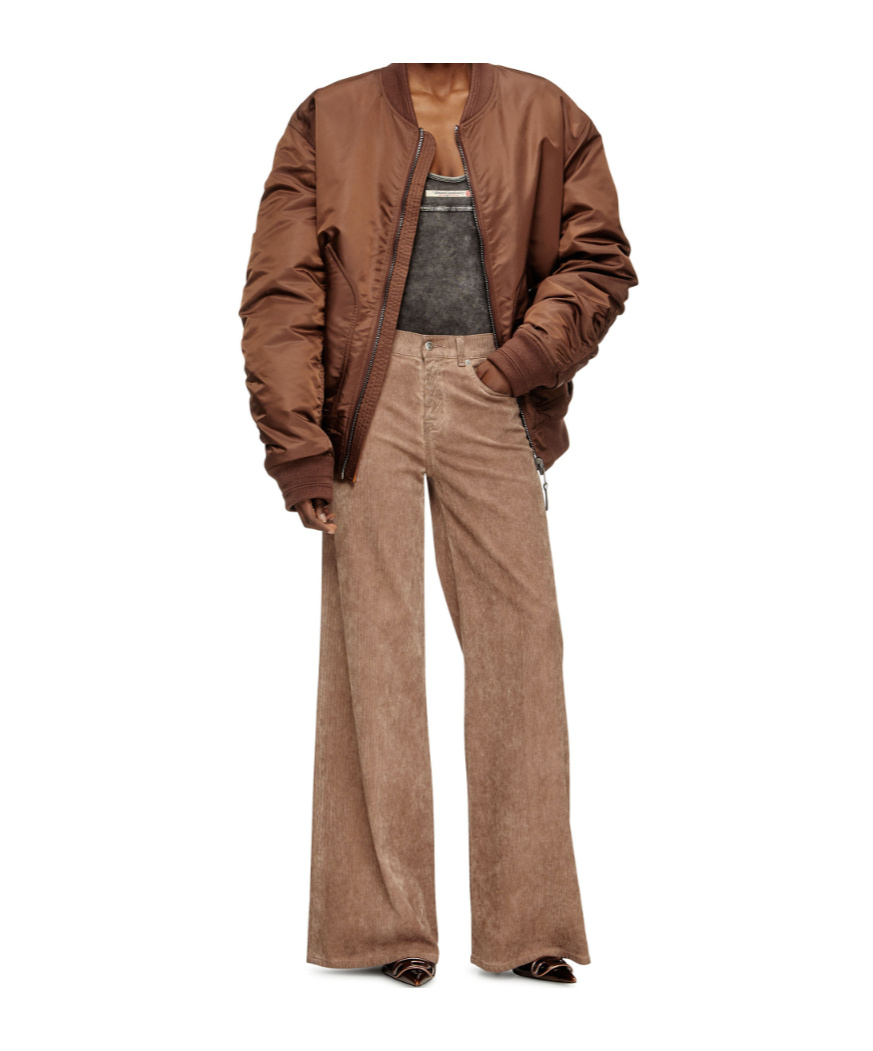 Diesel 1978 D-akemi Flared Jeans In Brown