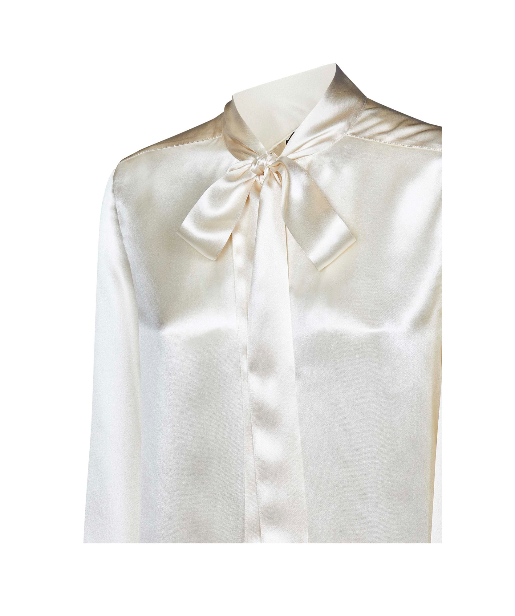 TOM FORD PUSSY-BOW COLLAR SILK SHIRT