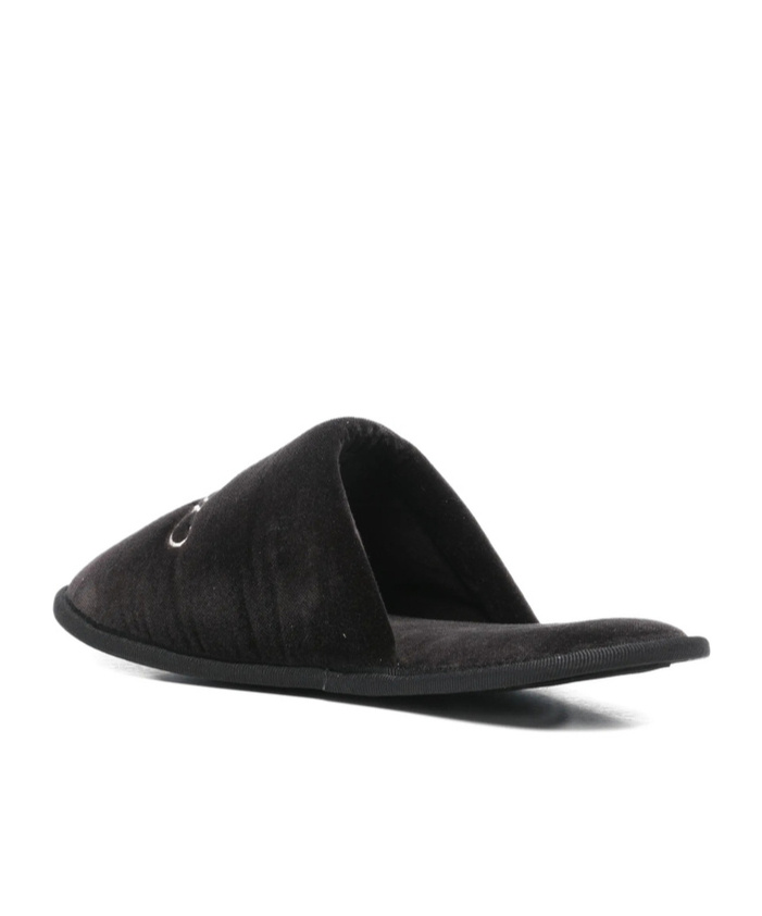 Frame Flat Sandals In Black