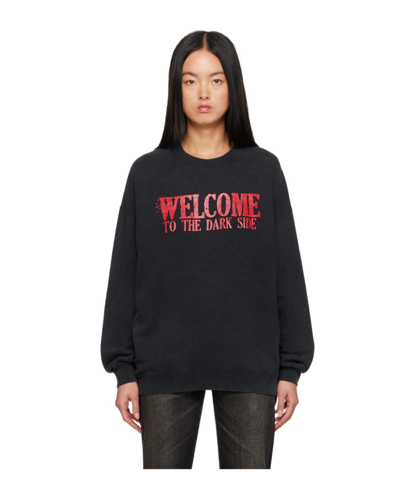 R13 Logo Long-sleeved Sweater In Black