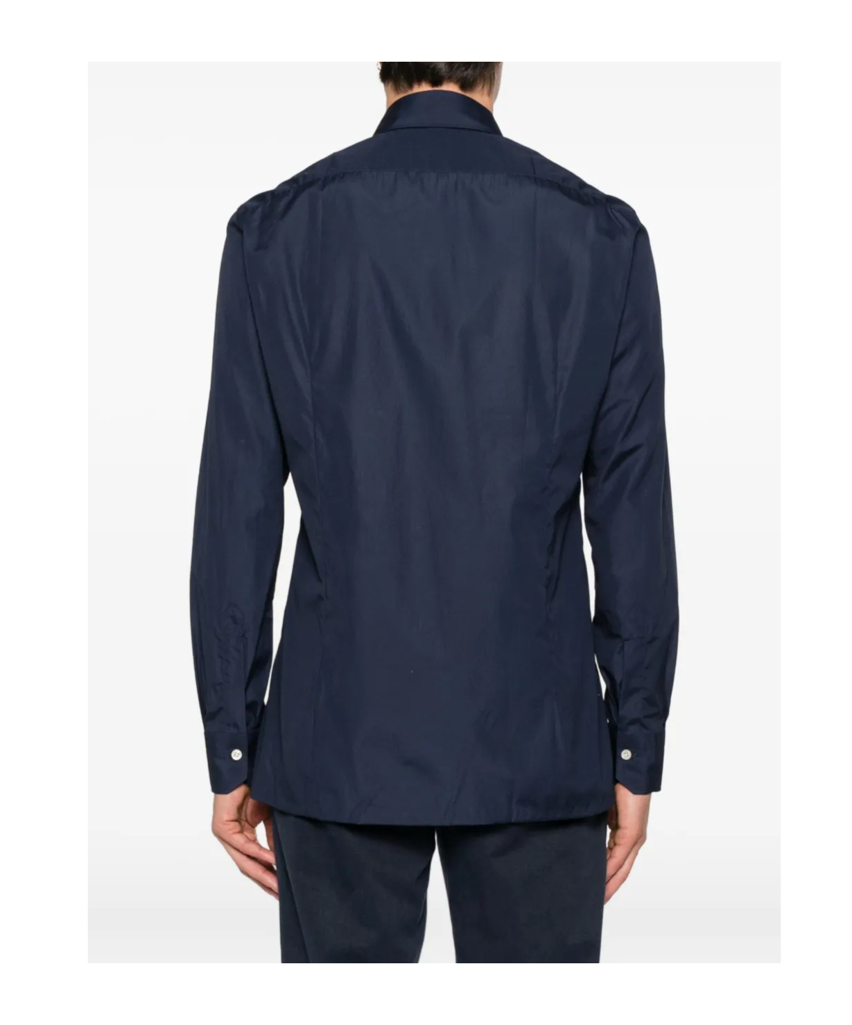 Kiton Long Sleeve Button Down Shirt In Blue