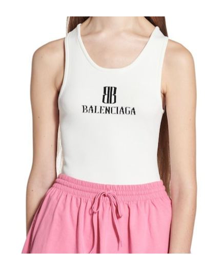 Balenciaga Nano Bb Tank Top Clothing