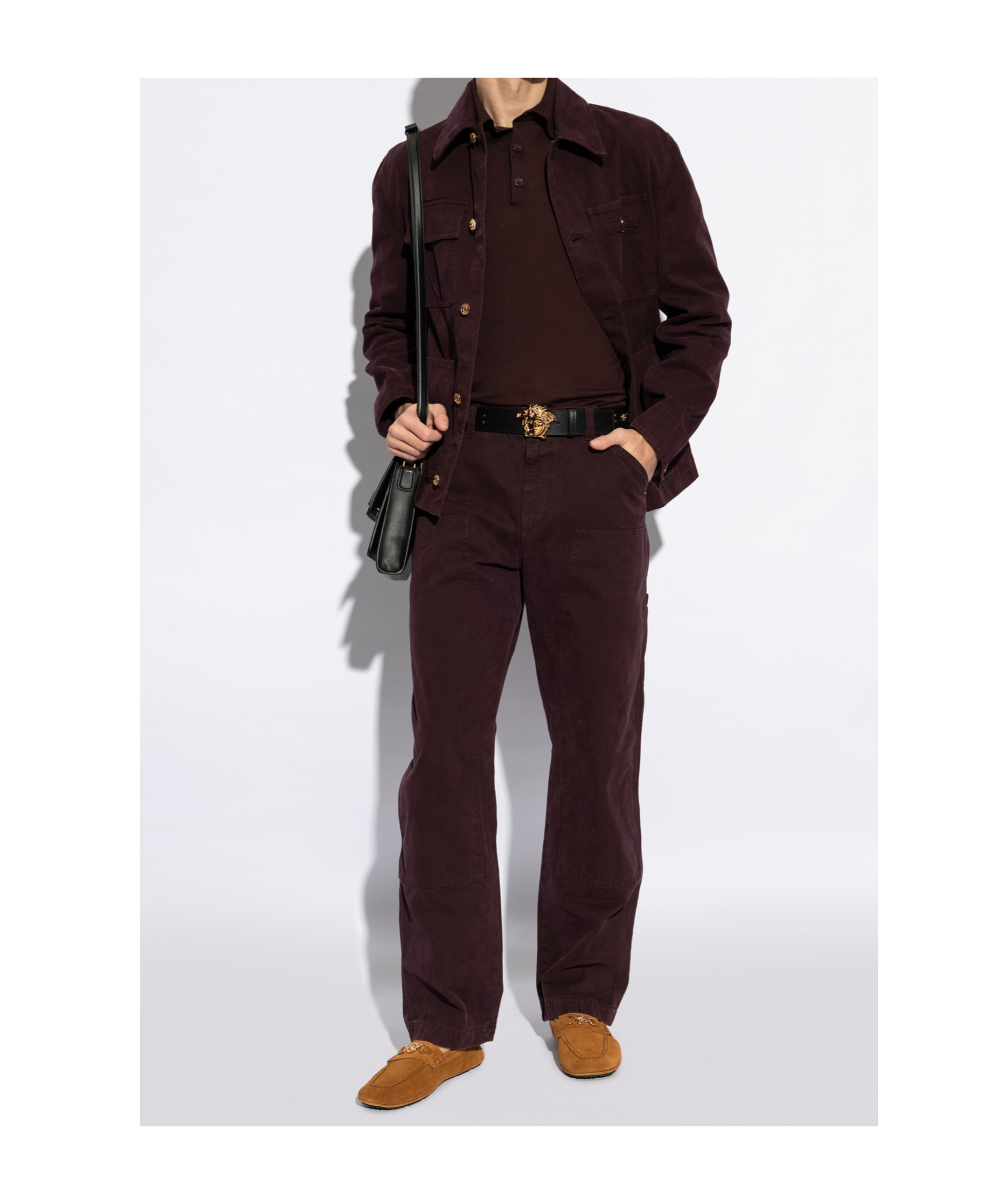 VERSACE VERSACE VILLA MEDUSA-PLAQUE LOAFERS