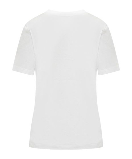 Versace Logo-embroidered Crewneck T-shirt In White