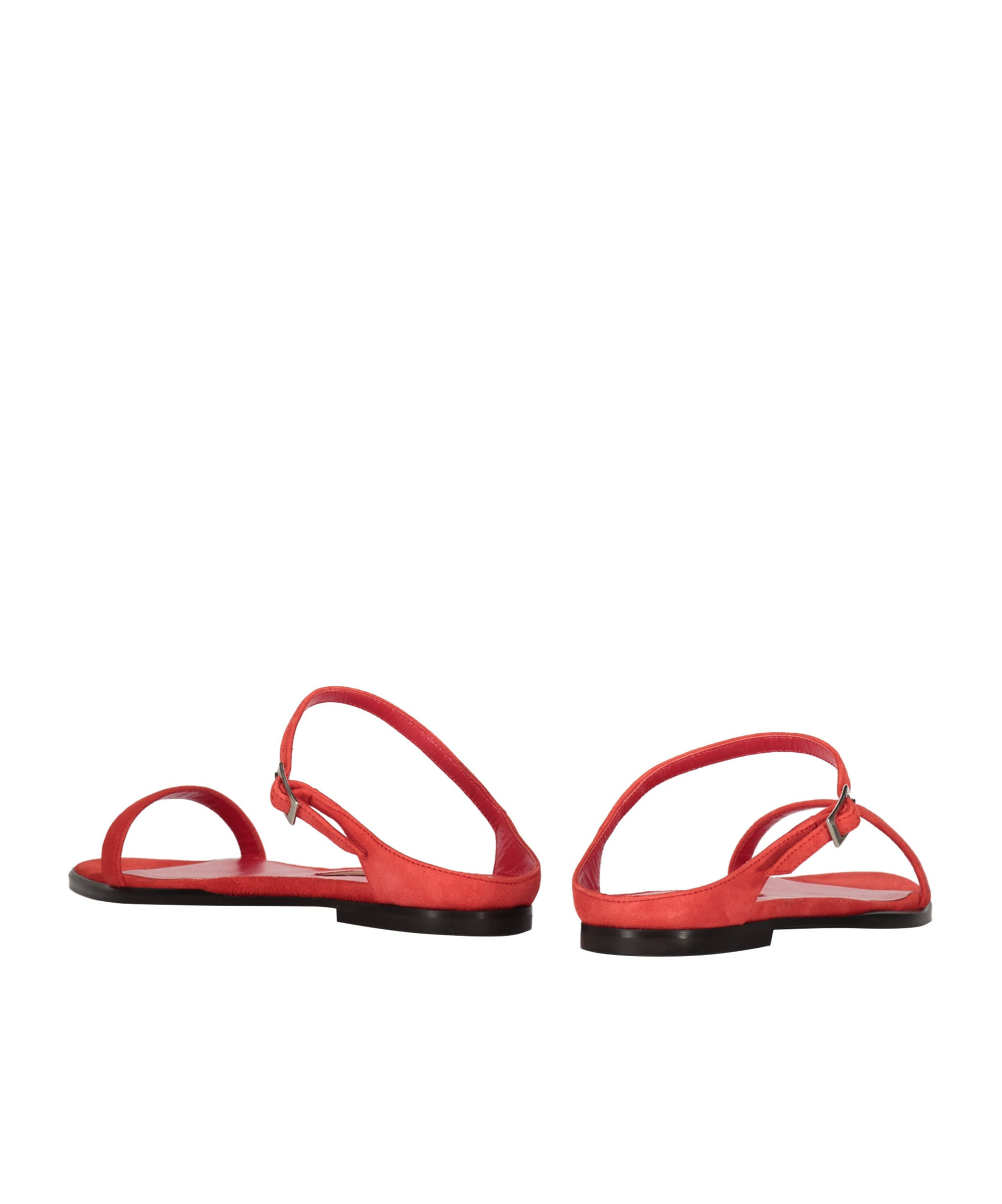 Shop Missoni Pointed Flat Sandals In Red