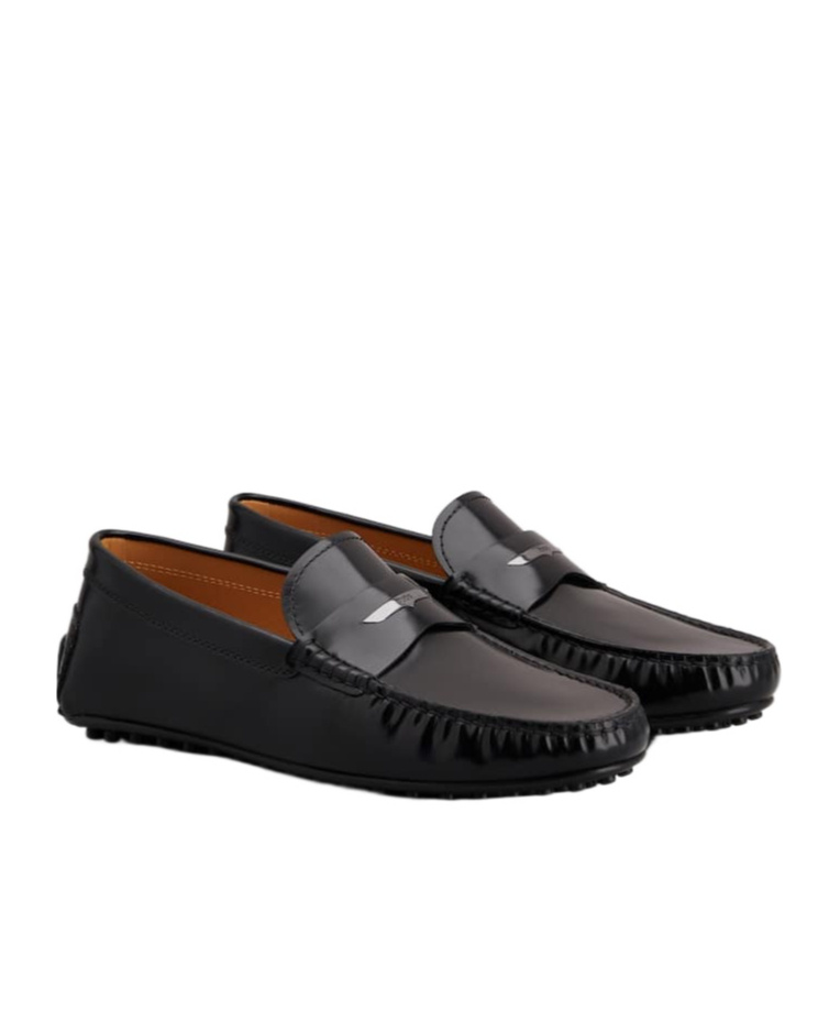 Tod's City Gommino Driving Shoes In Black